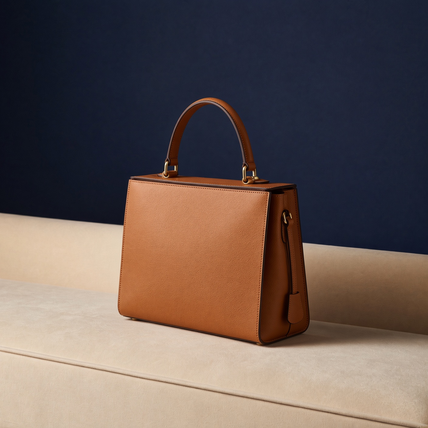 Bolso estructurado de piel